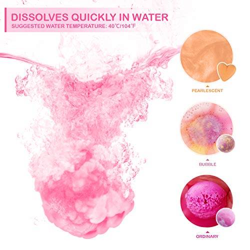Peradix 16 Bombas de Baño,Bolas de Baño Efervescentes flotantes de Spa, Productos de Baño Imprescindibles, Baño de Burbujas, Sales de Baño,Relajante de Cuerpo, Efecto Hidtatante