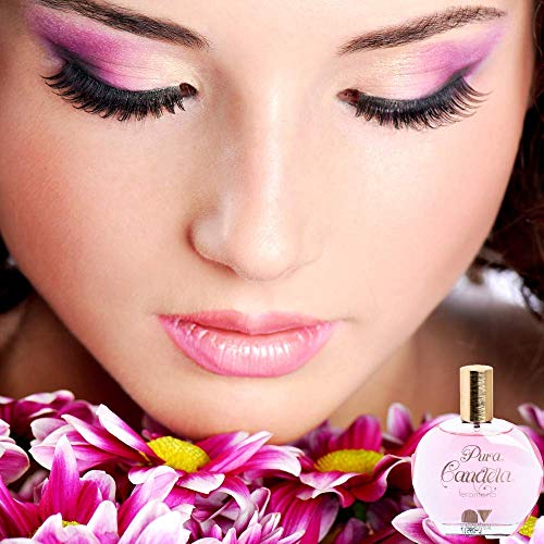 Perfume de mujer originales Pura Candela con feromonas colonia femenina esencia a rosas y talco fragancia especial.
