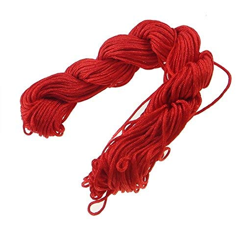 Perlin - Hilo de macramé de 30 metros, 1 mm, para hacer joyas, manualidades, selección de colores