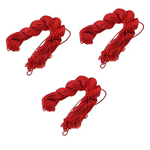 Perlin - Hilo de macramé de 30 metros, 1 mm, para hacer joyas, manualidades, selección de colores