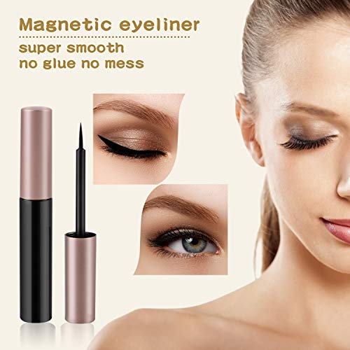 Pestañas Magnéticas, Abody 5D Pestañas Postizas Magnéticas Kit con 2 Delineador de Ojos Magnéticas y 5 Pestañas Naturales, a Prueba de Agua, Reutilizables, sin Pegamento, Incluye Pinzas, Tijeras Pestañas Magnéticas, Abody 5D Pestañas Postizas Magnéticas Kit con 2 Delineador de Ojos Magnéticas y 5 Pestañas Naturales, a Prueba de Agua, Reutilizables, sin Pegamento, Incluye Pinzas, Tijeras