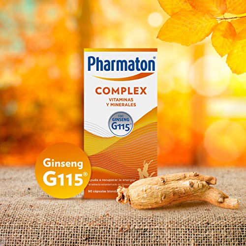 Pharmaton | Multivitamínico con ginseng | Complex 90 cápsulas | Ayuda a recuperar la energía
