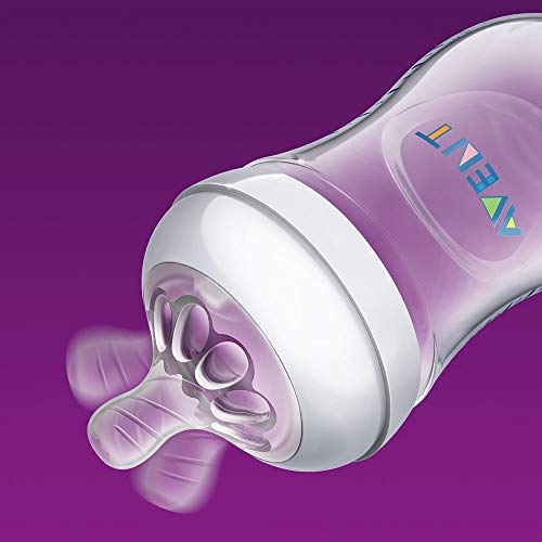 Philips Avent SCD301/02 - Set de recién nacido gama natural, 4 biberones, 4 Tetinas, chupete y escobilla, transparente