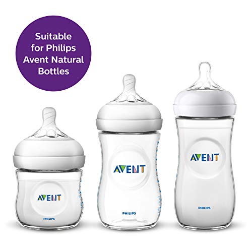 Philips Avent SCF045/27-2 - Tetinas natural flujo variable, 3m+, con 2 agujeros