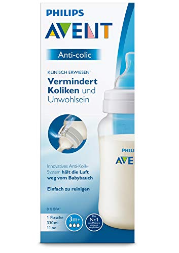 Philips Avent SCF816/17 - Biberón Anti-colic de 330 ml, transparente