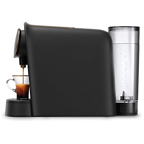 Philips L'OR Barista LM8016/90 - Cafetera compatible con cápsula individual/doble, 19 bares presión, depósito 1L, acabado Premium