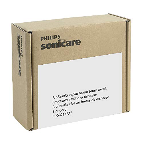 Philips Sonicare Original ProResults Cabezales para cepillo de dientes eléctrico, embalaje estándar mínimo (sin frustraciones), blanco
