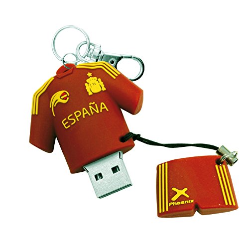 Phoenix Technologies - Memoria USB Pendrive Jetflash 16GB Muñeco llavero selección española