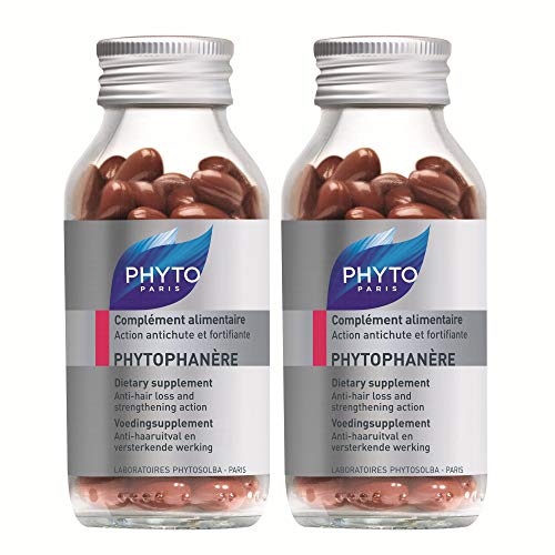 Phyto Phytophanere - Suplemento alimenticio para el cabello y las uñas - 4 meses de tratamiento - En cápsulas de 120 + 120