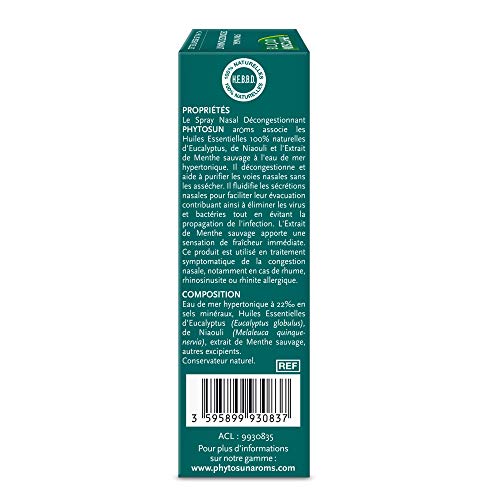 Phytosun Arôms - Descongestionante de Phytosun Aroms Spray Nasal 20ml