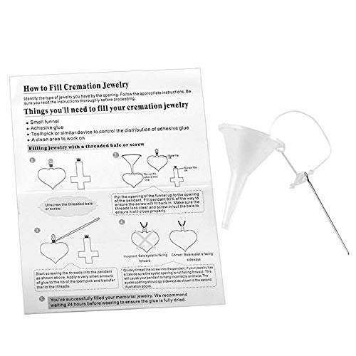 PicZhiwenture Collar joyería de cremación Descuento !!! Botella de Perfume de Cilindro de Acero Inoxidable Collar de urna de cremación para Cenizas   (Solo Colgante)