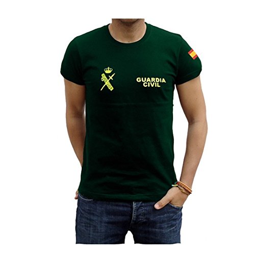 Piel Cabrera Camiseta Guardia Civil (XL, Verde)