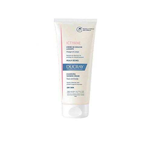 Pierre Fabre Ducray Ictyane - Crema de ducha limpiadora, 200 ml