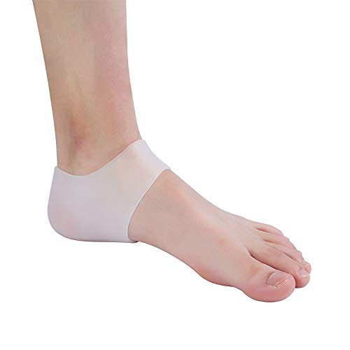 Pinkiou Funda protectora de talón de silicona Funda protectora de talón humectante unisex