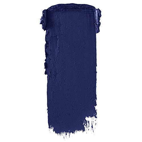 Pintalabios Nyx Velvet Matte de color azul medianoche mate aterciopelado, código 04 Midnight de Glitz.