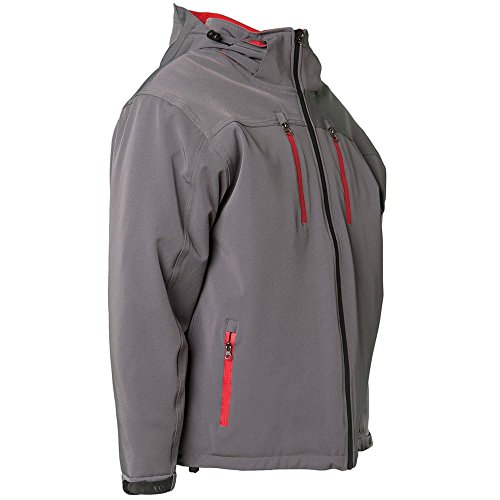 'Planam Chaqueta"Invierno Drift tamaño L en zinc/rojo, 3621052