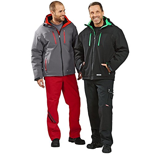 'Planam Chaqueta"Invierno Drift tamaño L en zinc/rojo, 3621052