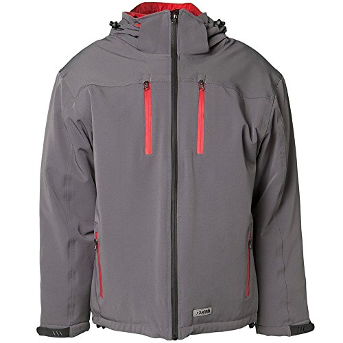 'Planam Chaqueta"Invierno Drift tamaño L en zinc/rojo, 3621052