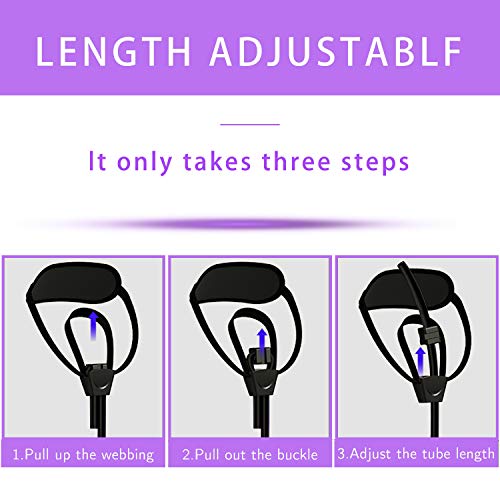 PLEASION Ajustable Barra de Pilates con Bandas de Resistencia, Maquinas de Gimnasio para Casa Pilates Portátile, Kit Fitness y Bucle para el Pie Hacer Ejercicios en Casa, Yoga, Tramo Formación