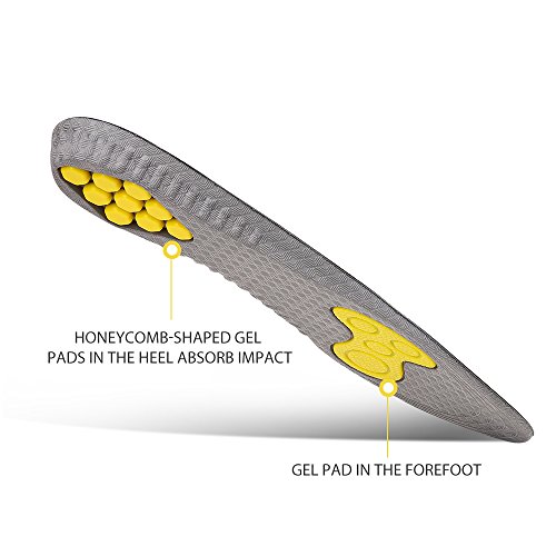 Plemo Plantillas Zapatos IS-01W de Gel Amortiguadoras, Cómodas, Antibacteriana y Flexibles, 1 Par, Talla Única, Tras Recortar desde el Número 36 al 40