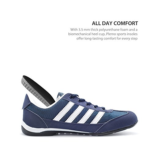 Plemo Plantillas Zapatos IS-01W de Gel Amortiguadoras, Cómodas, Antibacteriana y Flexibles, 1 Par, Talla Única, Tras Recortar desde el Número 36 al 40