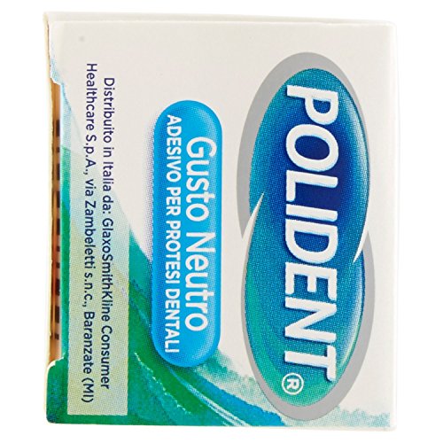 Polident – Adhesivo para prótesis dentales, obstaculiza la infiltración de las partículas de comida sin zinc sin sabor – 40 g