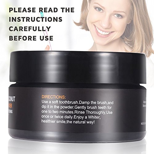 Polvo blanqueador de dientes,Blanqueador Dental de Carbón Activado,Blanqueamiento de dientes,Teeth Whitening Powder,eficaz contra la respiración,refresca la respiración y mejora la salud oral.