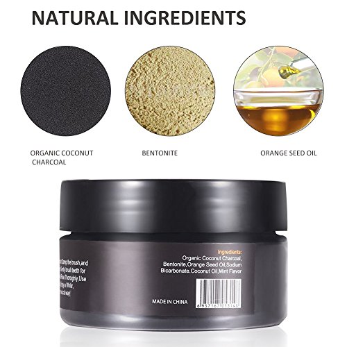 Polvo blanqueador de dientes,Blanqueador Dental de Carbón Activado,Blanqueamiento de dientes,Teeth Whitening Powder,eficaz contra la respiración,refresca la respiración y mejora la salud oral.