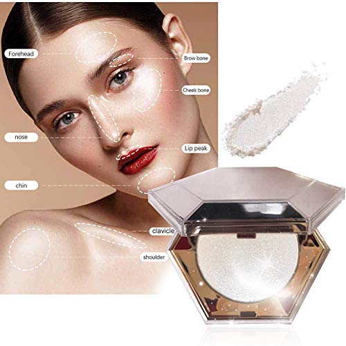 Polvos de Maquillaje, Paleta Contorno Profesional, Paleta De Sombras De Ojos Highlight Smooth and Delicate Powder Waterproof Eye De Larga Duración