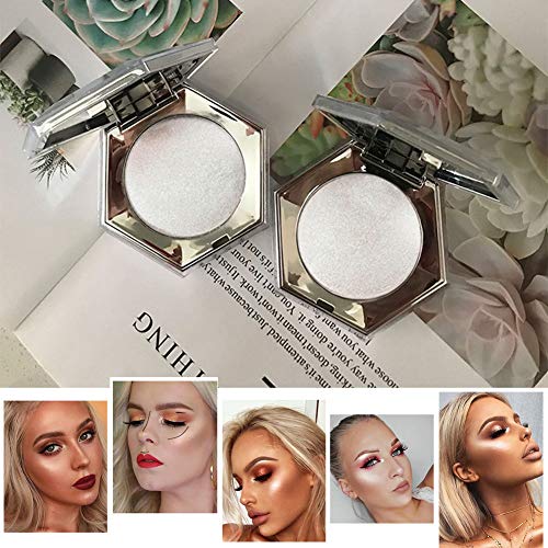 Polvos de Maquillaje, Paleta Contorno Profesional, Paleta De Sombras De Ojos Highlight Smooth and Delicate Powder Waterproof Eye De Larga Duración