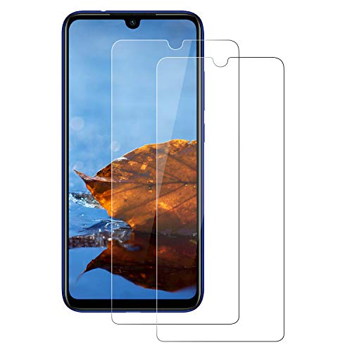 POOPHUNS 2-Unidades Cristal Templado Xiaomi Redmi Note 7 /Xiaomi Redmi Note 7 Pro,Protector de Pantalla Cristal Vidrio Templado Premium para Xiaomi Redmi Note 7 uellas Dactilares Libre No se despega