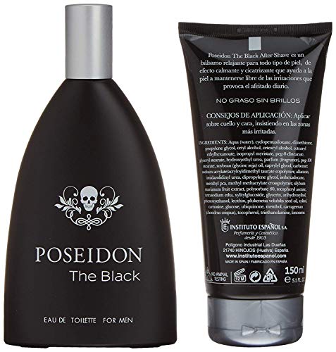 Poseidon The Black para Hombre - Set Colonia 150 ML y After Shave