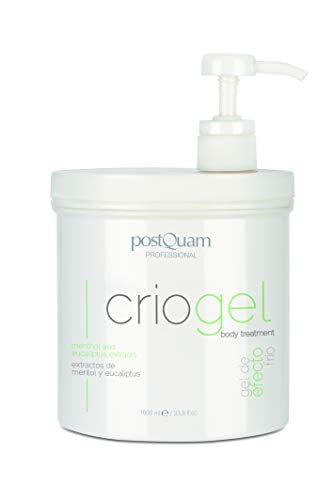 Postquam - Criogel | Gel Efecto Frio para Triple Uso - Anticelulitico, Reafirmante y Relajante de piernas - 1000 Ml