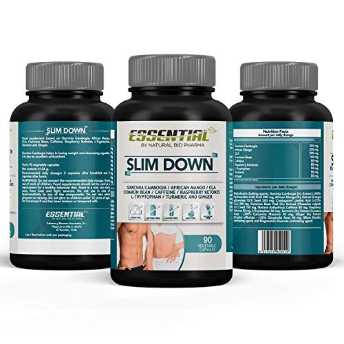 Potente Adelgazante, Quemagrasas y Reductor del Apetito | Acción adelgazante 3 en 1 100% eficaz | Estimulante del Metabolismo | Pierde peso rápida y naturalmente | 90 Cápsulas.