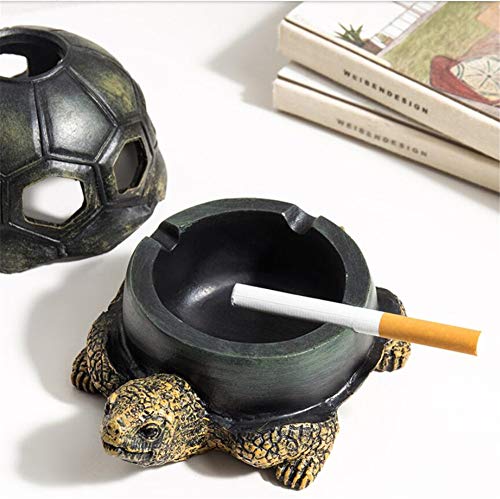 PP&DD Cenicero De Tortuga,Cenicero Anti Viento,Ceniceros para Cigarrillos,Cenicero De Puros,Al Aire Libre Dentro Regalo Oficina Cenicero