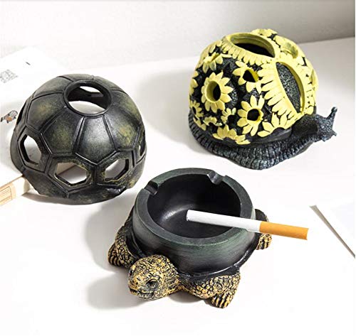 PP&DD Cenicero De Tortuga,Cenicero Anti Viento,Ceniceros para Cigarrillos,Cenicero De Puros,Al Aire Libre Dentro Regalo Oficina Cenicero