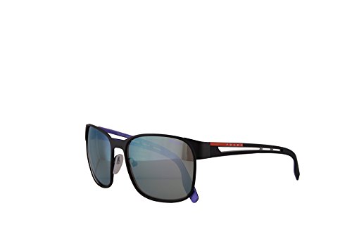 Prada PS52TS Gafas de Sol Negro Caucho con Lentes Gris Degradados 59mm DG0140 SPS52T PS 52TS MSF 52T