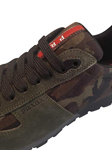Prada Zapatos para hombre Color Mimetico Modelo Scamosciato, color Verde, talla 41 EU