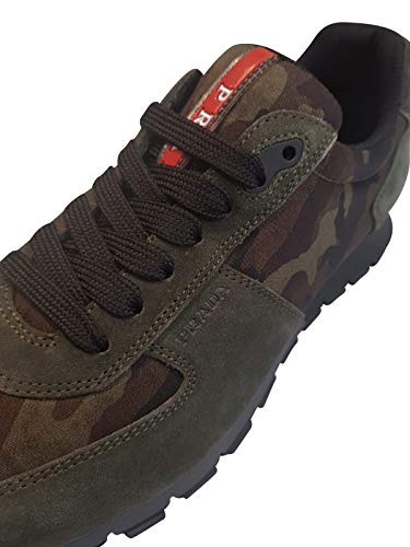 Prada Zapatos para hombre Color Mimetico Modelo Scamosciato, color Verde, talla 41 EU
