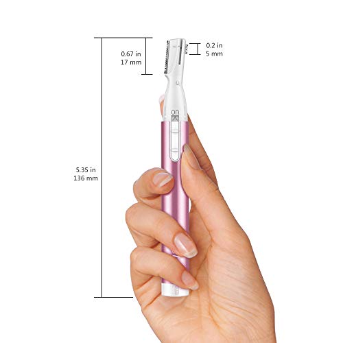 Precisión Recortadora Cejas Eléctrica para Mujer, Sin Dolor Afeitadora de Vello Facial, Mejorado Removedor de Pelo, Eyebrow Trimmer Razor Eléctrico Cortadora de Cejas para Barbilla Cuello Labio
