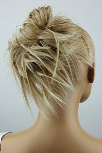 PRETTYSHOP XXL Postizo Coletero Peinado alto, VOLUMINOSO, rizado, Moño descuidado mezcla rubia # 27BT88 G13F