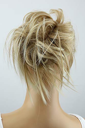 PRETTYSHOP XXL Postizo Coletero Peinado alto, VOLUMINOSO, rizado, Moño descuidado mezcla rubia # 27BT88 G13F