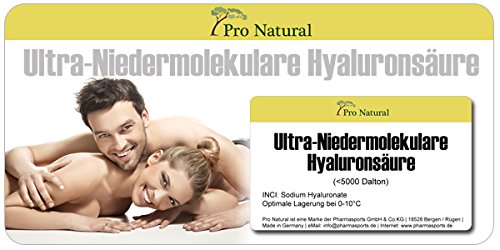 Pro Natural Polvo de ácido hialurónico 10G para la fabricación propia de cosméticos en gel de ácido hialurónico