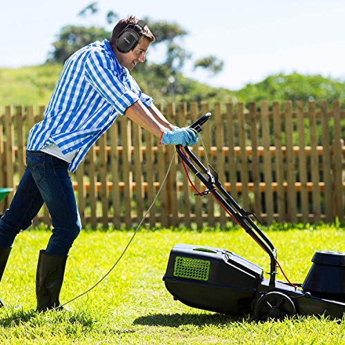 ProCase Casco Antiruido, Protector Auditivo SNR 34 dB Aislante de Ruido Profesional, Casco Insonorizado Protector de Oído para Campo de Disparo, Caza -Rojo