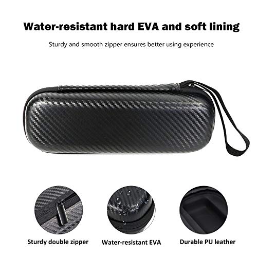 ProCase Estuche Universal EVA de Viaje para Cepillo Diente Eléctrico, Caja Dura para Cepillo Dental Rotación Ultrasónico para Pro 2 2500/Vitality/DiamondClean/HealthyWhite -Negro