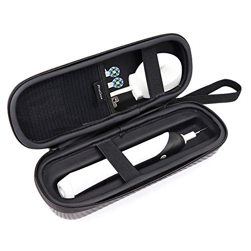 ProCase Estuche Universal EVA de Viaje para Cepillo Diente Eléctrico, Caja Dura para Cepillo Dental Rotación Ultrasónico para Pro 2 2500/Vitality/DiamondClean/HealthyWhite -Negro