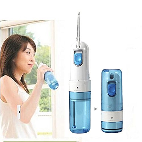 Profesional portátil y potente agua eléctrica Flosser/Pick dental Cuidado Oral Jet Irrigator Accesorios para limpieza de dientes (AR-W-06 plegable) USB Connect Charger Color aleatorio