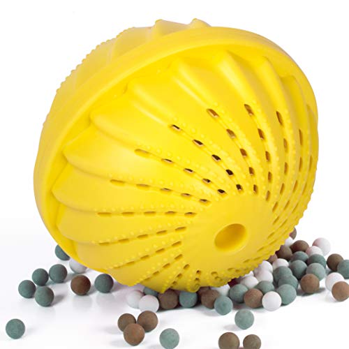 ProfessionalTree 2 Pelotas de Lavado - Pelotas de Lavado con Bolas de cerámica - Lavado sin detergente - para Aprox. 1.500 Lavados Pelota de Lavado Amarilla con Olor a limón