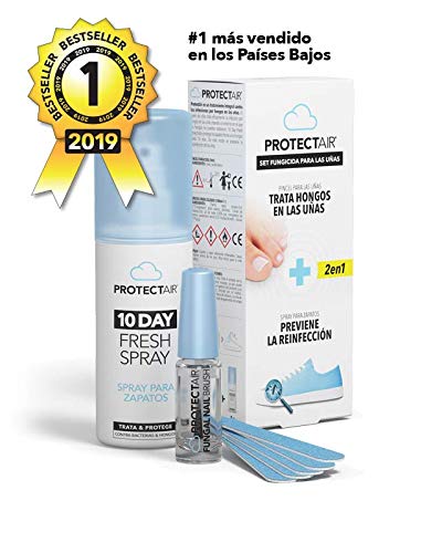 Protectair - Tratamiento Completo Anti-Hongos para Uñas + Spray para Zapatos