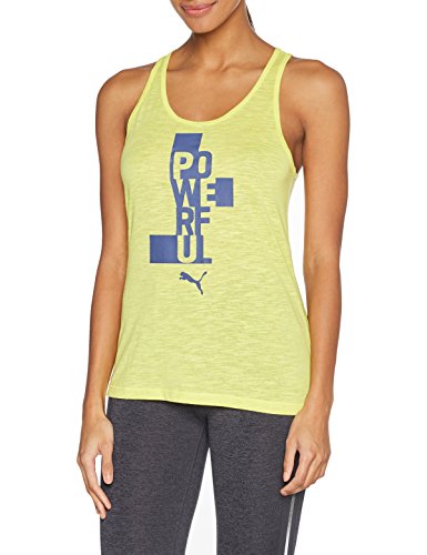 PUMA Essential Drirelease Tank Top, Mujer, Amarillo (Lemon Tonic Heather), L